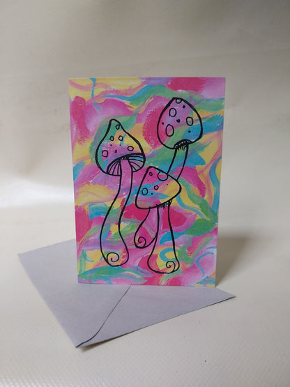 Mushroom Greetings Card